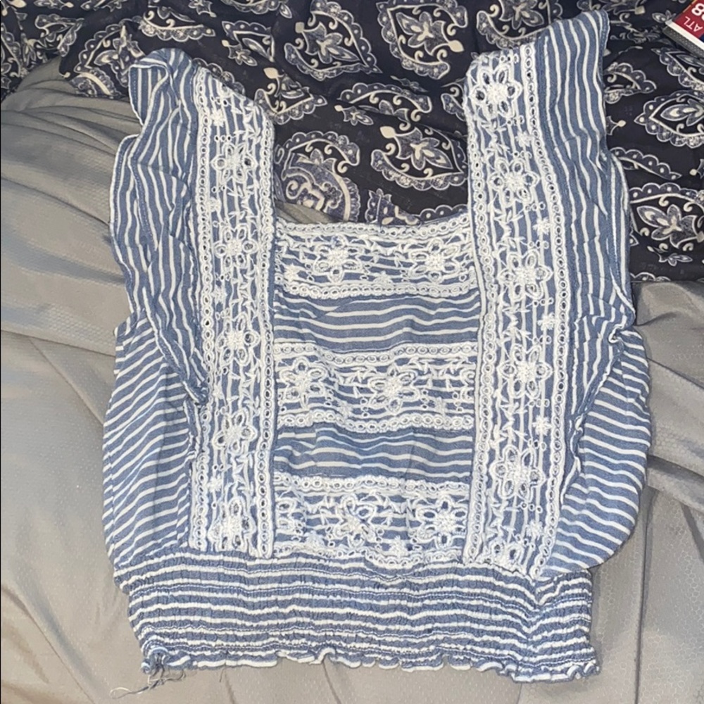 Ruffled crop top